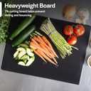 Thick Black Cutting Board 24x18 Extra Large 1" HDPP Plastic for Restaurants and Professional Kitchens, NSF Stamped - 13 lb