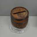 OurWarm Wooden Wedding Card Box for Reception, Whiskey Barrel Gift Card Box for Party, Wedding Envelope Box with Slot & Holder for Graduation Bridal Shower Birthday Wedding Table Decor