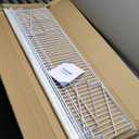 4 Pack Closet Shelves with Triangular Brackets, 4FT X 12IN Wall Mounted Wire Shelving Orgnizer for Closet,Laundry Room,Load Up to 150lb, White