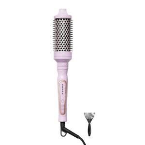 Farery 2.4" Thermal Brush, Large Barrel Heated Round Brush with Triple PTC & 5 Heat Settings (280-420F), Lightweight Dual Voltage for Voluminous Big Curls, Waves & Straightening Long Hair