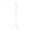 WANGMUXIA Coat Rack, Freestanding Coat Rack with 8 Hooks and 3 Adjustable Size Tree Coat Racks for Bedroom, Hallway, Entrance, Office, for Hats, Coats, Scarves, Handbags