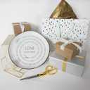 Pavilion Gift Company - Love Lives Here - 10.5" Serving Tray Platter Plate Thanksgiving Fall Serveware Friendship Family Housewarming Apartmentwarming