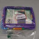 SEYMAC stock Case for iPad Mini 7 (A17 Pro)2024/ Mini 6 8.3'' with Screen Protector Pencil Holder [360 Rotating Hand Strap] &Stand, Drop-Proof Case for iPad Mini 7th/6th Generation 8.3"Purple+Colorful