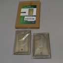 2-Pack Single Blank Wall Plates, Durable Solid Zinc Alloy Blank Outlet Covers, Decorative Antique Brass Wall Plate Cover for Unused Outlets/Switches, Corrosion Resistant