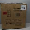 SpaceAid 4 Tier Rotating Bookshelf Tower, Spinning Bookcase Lazy Susan, Revolving 360 Book Shelf Storage Round Carousel, Vertical Rotate Turning Spiral Corner Organizer, White