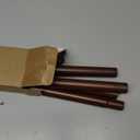 Ausemku Shower Curtain Rod - 32-68 Inch Rustproof Tension Rod, Non-Slip Spring Design, No Drilling Adjustable Curtain Rod for Bathroom, Kitchen, and ClosetBrown