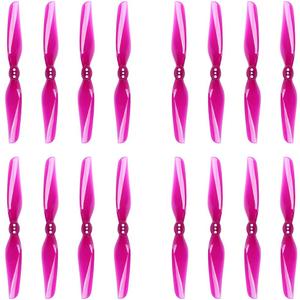 iFlight 16pcs 4inch Durable 2-Blades Propeller RC Drone Props CW CCW for FPV Drone Racing Quadcopter Frame Kit (Transparent Purple)