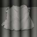 LookbookStore Women Casual Crewneck Mesh Panel 3/4 Bell Sleeve Loose Tunic Dress (Large, Brilliant White)