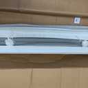 No Tools No Drill Cordless Roman Shades for Indoor Windows 100% Blackout, for Window Size 24" W 64" H, White