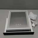 Vanity Mirror with Lights, 3-Color Dimmable & Adjustable Lighted Makeup Mirror with Smart Touch and 360 Rotation