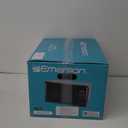 Emerson MW7302B Compact Countertop Microwave Oven with Touch Control, LED Display, 700W, 10 Power Levels, 6 Auto Menus, Glass Turntable and Child Safe Lock, 0.7 Cu., Ft. Black