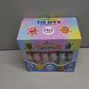 24 Colors Tie Dye Kit, Tie Dye Set for Kids, Pre-Filled Bottles, Non Toxic Permanent Fabric Dye Art Set, Easy DIY Fabric Art - Create Fun (24 Colors)