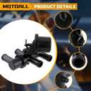 MOTOALL Front HAVC Heater Control Valve Solenoid Replaces# F87H18495AA Fit for Ford Aerostar Explorer Ranger for Lincoln Aviator for Mazda B2300 B2500 for Mercury Mountaineer, Black