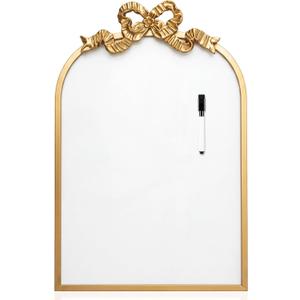 Wesiti 24 x 16 Bow Magnetic Dry Erase White Board with Marker for Wall
Retro Gold Arched Frame Baroque Metal Decorative Cute Organization Modern Whiteboard, Wall Mounted for Bedroom Dorm Home
