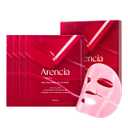 ARENCIA Red Collagen Jello Mask, Plump & Hydrating x 4ea, Overnight Hydrogel Mask for Dry, Mature Skin, Packed with Collagen, 5 Peptides, 2% Niacinamide