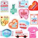 Fancy Land 12Pcs Nurse Magnets for Refrigerator Funny Nursing Magnet Stickers for Locker Nurse Week Gifts for Medical Students Assistants Appreciation Supplies Exchange Gag Favors