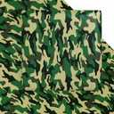 WRAPAHOLIC Camo Wrapping Paper Sheet - 6 Sheets Green Zone Camouflage Wrapping Paper for Men, Birthday, Christmas, Baby Showers - 19.7 Inch x 27.5 Inch Per Sheet