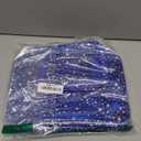 Dark Blue Clear Star Large Cosmetic Bag and Travel Pouch with Handle,Durable Material,Zipper Design-Ideal for Makeup,Travel Essentials (Dark Blue)