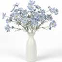 4pcs 24Inch Light Blue Cosmos Branches Artificial Flowers,Light Blue Fake Flowers, Vase Decor Flowers, for Home Decoration Artificial Flowers