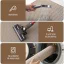 RESARE Non Slip Bath Mat - Machine Washable Bathroom Rug, Super Absorbent, Quick Dry, Soft and Supportive, 17"x24", Brown