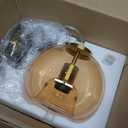 Champagne Gold Glass Pendant Light Kitchen Island, 7.87", 1 Pack, 7.87 in - 1-Pack