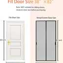 FEGO Magnetic Screen Door Fit Door Size:38"x82", Screen Itself Size 40"x83", Enjoy Breeze, Hands Free Entry, Reinforced Fiberglass Mesh Anti-Tearing, Pet & Kid Friendly, Strong Magnets for Patio/Front