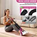 HOXWC Upgraded Multifunction Pedal Resistance Band with Handle, 50LBS Thickened Resistance Bands for Core/ABS, Arm, Waist, Abdomen, Leg Workout, Portable Sit Up Exercise Equipment for Women