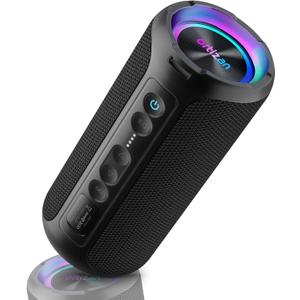 Ortizan Portable Bluetooth Speaker Wireless (2nd Gen), 40W Powerful Sound and Deep Bass, 30 Hours Playtime, IPX7 Waterproof, TWS for 2 Speakers Pairing for Shower, Outdoor - Electronics Gift (Black)