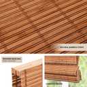LazBlinds No Tools No Drill Cordless Bamboo Roman Shades, Light Filtering Window Treatment, Roll Up Bamboo Blinds for Windows 26'' W x 64'' H, Wood