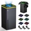Cooling Fan for Xbox Series X, Top High Speed Dust Proof Fan Cooler System with 13 RGB Led Colorful Lights for Xbox Series X Console, Fits Horizontal or Vertical Placement