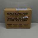 Skechers Air-Cooled Memory Foam Seat Covers,Mesh Thick Car Seat Covers,Piping Leather Car Seat Covers Front Seats,Airbag Compatible,Automotive Comfort Universal FitMost Cars,Vans,Truck,SUV,Black