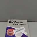 Burger Patty Paper Round 4.5 Inch Set of 500 Non Stick Pad for Press Patty Hamburger Parchment Papers