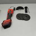 Angle Grinder Cordless for Milwaukee 18V Battery, Angle Grinder with 3 Speed Adjustable 7000 RPM Brushless Motor, 3 PCS 4-1/2" Blades for Cutting, Griding, Polishing (Battery NOT Included)