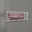 10 x Gloss Nail Strips|Uv Free|22 Pcs,Gel Nail Stickers|Long Lasting Two Weeks and Easy to Apply&Remove|Powder Blue Spot