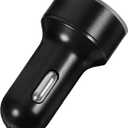 Car Charger Dual USB Ports Digital Display Portable Automotive Charger for Multiple Devices for Car Rv and Motorcycle Use