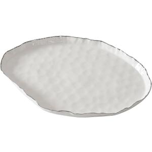 Portofino Plata, Large Oval Platter, 17.75" x 11.75" x 1.25"