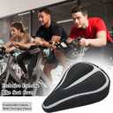 Geronmine Gel Bike Seat Cover Padded Bicycle Saddle Covers for Women & Men, Most Comfortable Exercise Bike Seat Cushion Cover, Soft for Spin Indoor Outdoor Cycling Class Mountain Stationary Bikes