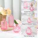 RUCKAE 22 Pack Pink Small Vases Glass Mini Bud Vase in Bulk Vintage Pink Flower Vases for Wedding,Centerpieces Home Decor and Party