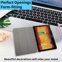 Tri-Fold Case Compatible with Samsung Galaxy Note 10.1 inch SM-P600 P601 P605 Tablet and Samsung Galaxy Tab Pro 10.1 SM-T520/T525(2014 Edition) - Premium PU Leather Tri-Fold Cover with Auto Sleep/Wake (One Size, Blue Cat)