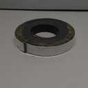 Solid Rubber Strips with Adhesive 1/8 (.125)" Thick X 1" Wide X 10'Long, Solid Rubber Sheet Rolls Self Adhesive for Anti-Slip, Anti-Vibration (1" X10'X1/8")