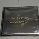 Lamare Funeral Guest Book for Memorial Service  Elegant Celebration of Life Guest Book and in Loving Memory Guest Book - Condolences Book for Funeral (Black)