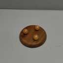 Vaveren Small Wooden Riser Wooden Pedestal for Display Tray Display Riser for Entry Table Farmhouse Kitchen Tabletop Centerpieces , Round 12.9x4cm