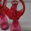O2COOL Deluxe Handheld Battery Powered Water Misting Fan (Raspberry) 2 Pack (Pink)