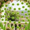 Jecery 12 Pcs 59 ft St. Patrick's Day Garland Pom Pom Tassel Decor, Lime Green Decoration, Spring Green Boho Hanging Garland for Birthday Party Mantle Tree Home Indoor Outdoor Decor