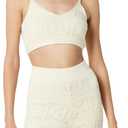 The Drop Women's Diza Crochet Bralette (X-Large, Birch)