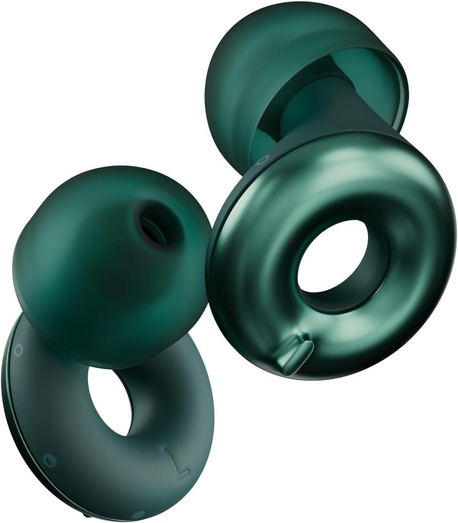 Loop Switch 2 Adjustable Ear Plugs 3 Relief Modes for Ultimate Control | Flexible Noise Reduction Earplugs for Focus, Travel, Socializing, Festivals & More | 20-26 dB (SNR) Noise Reduction (Emerald)