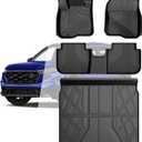 Floor Mats & Cargo Liner Fit for Honda CRV 2023-2025 2026 All Models (Include Hybrid) - Custom Fit All Weather Floor Liners & Trunk Mat (Upper Deck) 2025 CR-V Accessories Full Set Car Mats