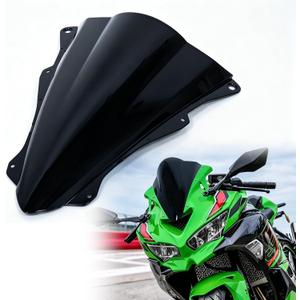 PSLER Motorcycle Windshield for ZX-4R ZX-4RR 2023-2026 ZX-25R 2020-2024 | Double Bubble Racing Windscreen ,Air Deflector,for ZX-4R ZX-4RR ZX-25R