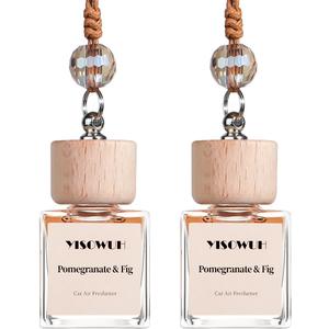 2 x Car Air Fresheners 2-Pack Long Lasting Hanging Car Freshener for Auto and Home, 2pcs Pomegranate&Fig (0.34 Fl Oz (Pack of 2))