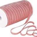 Pink Velvet Ribbon 3/8'' 100 Yards Velvet Fabric Vintage Ribbon for Christmas Tree, Gift Wrapping, Flower Bouquet, Wreath Decorations, Bow Making (Pink, 3/8"-100 Yard)